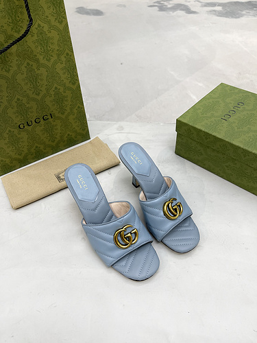 Gucci 2022 The latest mid-heeled slippers 35-43-c2f62823